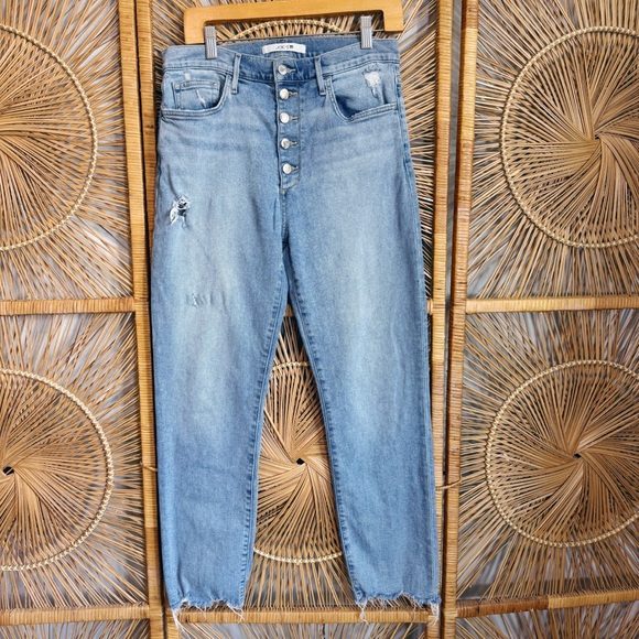 Joe's Jeans Light Blue Straight Leg Denim Button Up SZ 30 - Picture 1 of 7